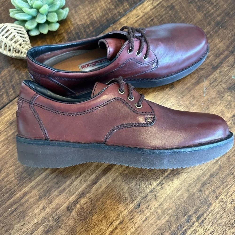 Rockport | RockSport Vibram Brown Leather Lace Up Casual Shoes